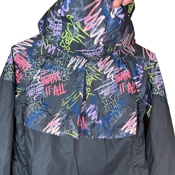 Nike Sportswear Allover Print Windrunner Jacket Girls Size Large‎ - Picture 11 of 11